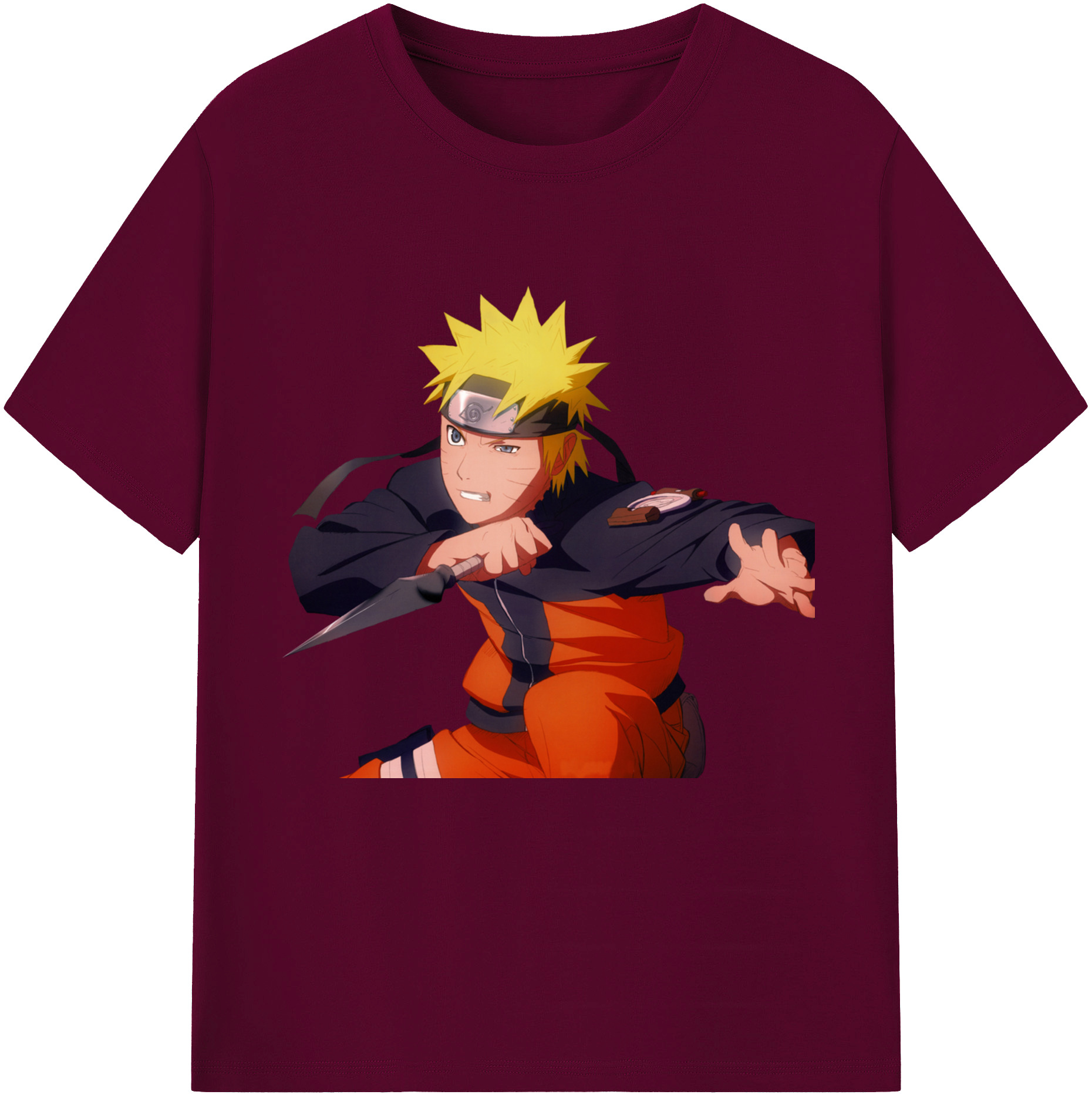 （画像用） NARUTO -ナルト- うずまき ナルト Uzumaki Naruto レディースカジュアルプリントTシャツ（綿100％）